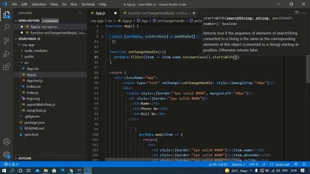 Search Filter React Tutorial | Search Bar in React Hooks смотреть онлайн