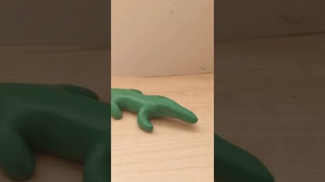 Покадровая лепка крокодила ?