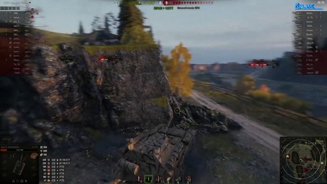 ПРИКОЛЫ в World Of Tanks и Кувырки падения вертушки #42