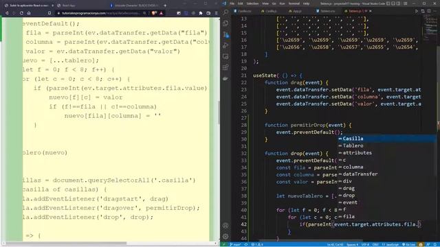 React Curso: 60 Creación Función drop() para Responder al Evento Cambio Posición de Ficha de Ajedre смотреть онлайн