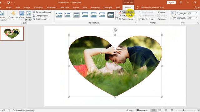 How to crop heart shape Photo in PowerPoint - How to Make & Crop Heart Shape Image in PowerPoint смотреть онлайн