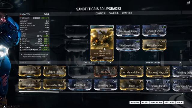 Warframe maxing out hells chamber and putting it on sancti tigris смотреть онлайн