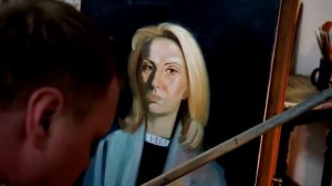 Мастер-класс. Живопись. Портрет девушки со светлыми волосами.