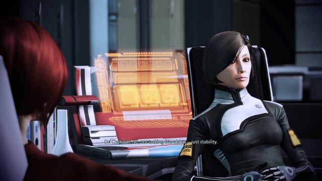 FemShep and Dr. Chakwas are drinking togeter: all options - Mass Effect Legendary Edition смотреть онлайн