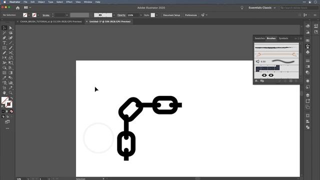 Custom Pattern Brush - Adobe Illustrator Tutorial смотреть онлайн
