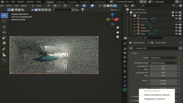 Как сделать VR видео (360 Video), настройки рендера / Blender уроки для начинающих
