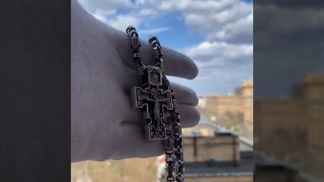 Комплект цепочка и православный крест. Серебро/Ювелирные изделия из серебра смотреть онлайн
