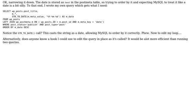 Wordpress: order posts by meta value on posts page смотреть онлайн