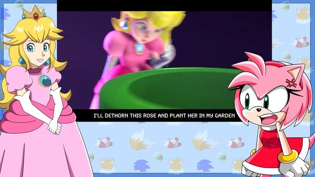 SONIC LOVES PEACH !? - Amy & Peach React to - Princess Peach vs. Amy Rose - Video Game Rap Battle смотреть онлайн