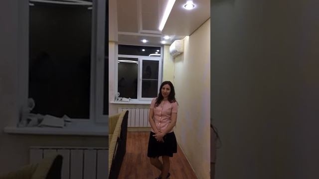 2-х уровневый натяжной потолок 27 м2