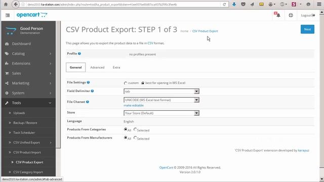 Overview of CSV Product Export for Opencart 2 смотреть онлайн