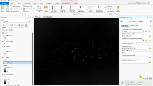 ArcGIS Pro Euclidean distance смотреть онлайн