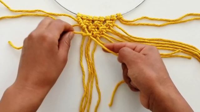 DIY MANDALA en MACRAME (paso a paso) PRINCIPIANTES | DIY Macrame Mandala Wall Hanging for Beginners смотреть онлайн