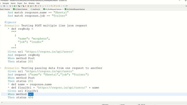 Chapter 4: Automating POST Request Part 2 in Karate смотреть онлайн