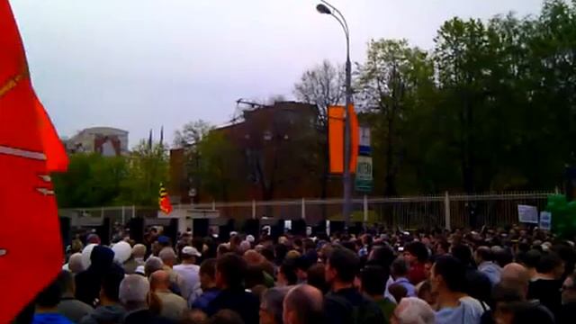 03 Очередь к металлоискателям для прохода на Якиманку смотреть онлайн