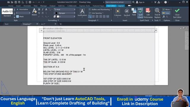 Best AutoCAD Course for Civil Engineering II Live Project Working II Part- 1 смотреть онлайн