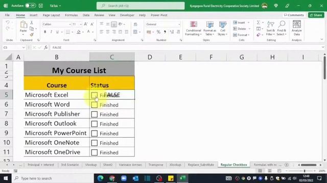 How to Insert Checkbox in Excel смотреть онлайн