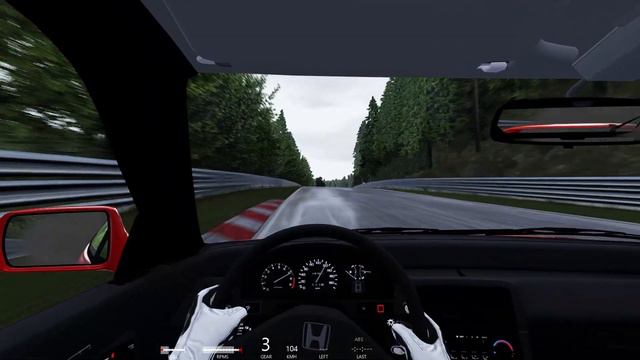 Assetto Corsa | Nordschleife/Nürburgring Caution WET- Hard to GRIP with Honda CRX Si - Exciting LAP смотреть онлайн