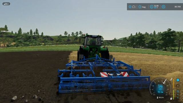 Farming Simulator 22 - John Deere 7810 + Lemken SMARAGD 9/500 Cultivating смотреть онлайн