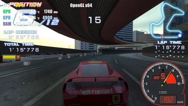 PPSSPP 1.11.1 | Ridge Racer 2 4K 60FPS UHD | PSP Emulator Gameplay смотреть онлайн