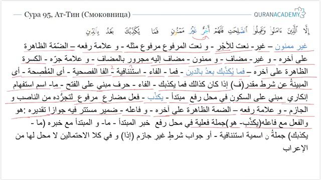 Грамматический разбор суры ат-Тин (Смоковница) - часть 5 смотреть онлайн