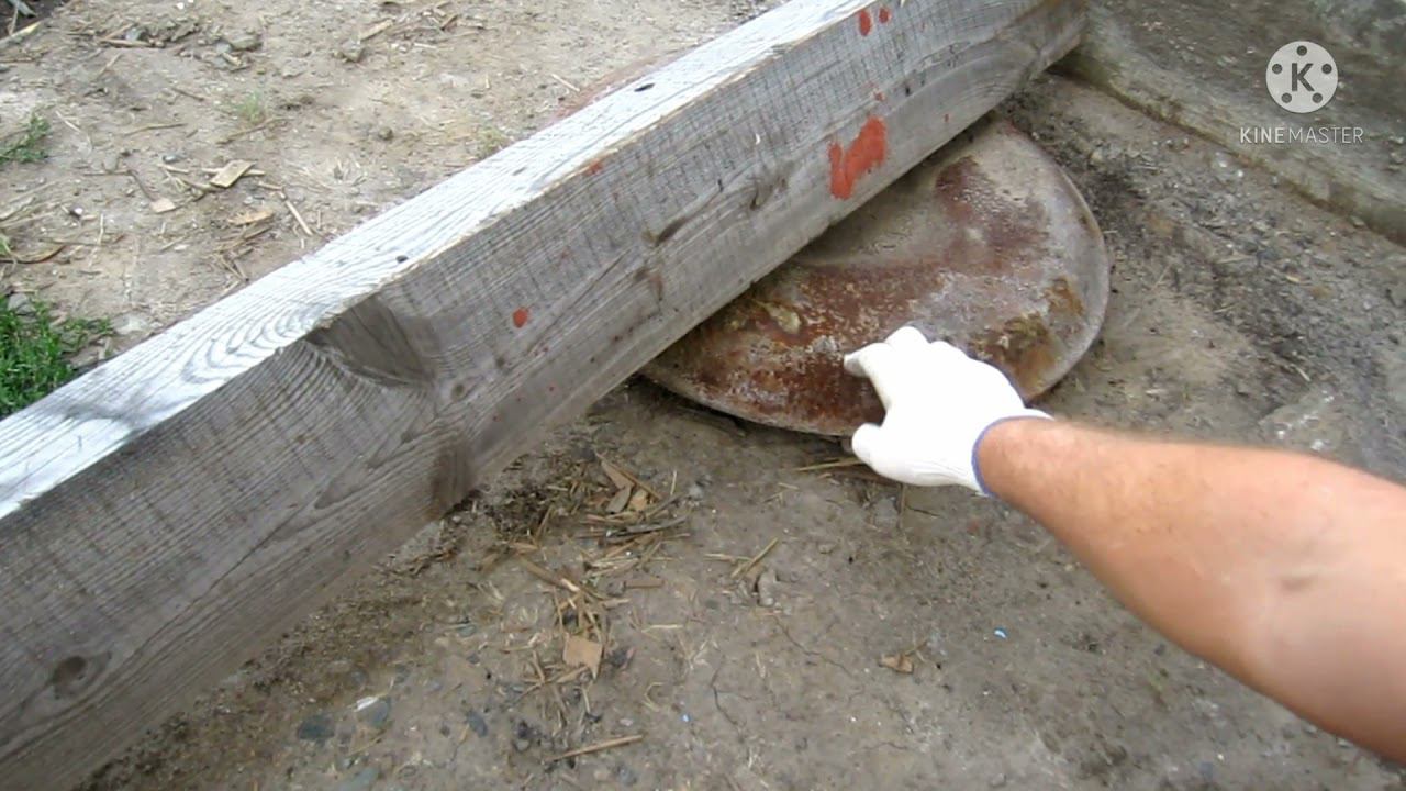 Уложили балки для терассы. Пропитка маслом. смотреть онлайн