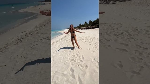Как выглядит пляж на Кубе. #shorts #куба #варадеро смотреть онлайн
