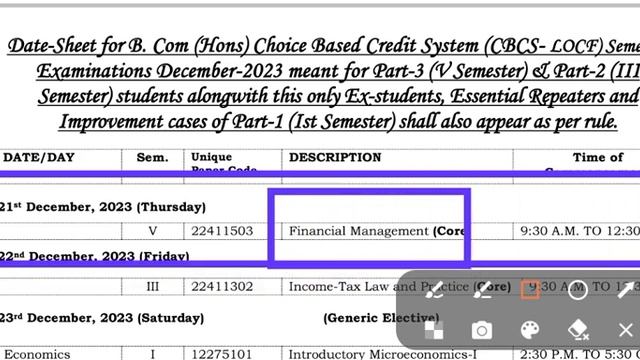 SOL Bcom Hons Fifth Semester Final Datesheet Explain Dec Exam 2023 | Sol 5th semester Exam Dec 2023 смотреть онлайн