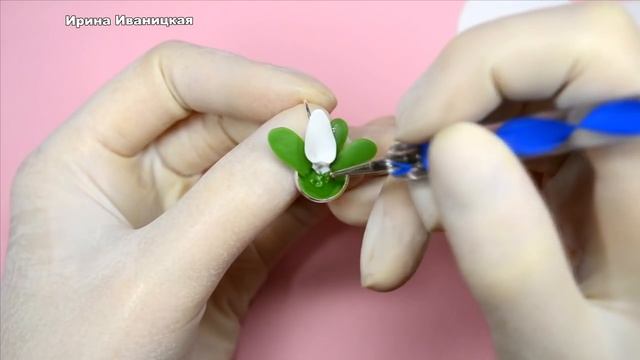 Мастер-класс: Серьги "Белые Орхидеи" из полимерной глины FIMO/polymer clay tutorial смотреть онлайн