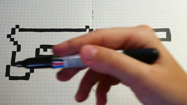 USP из CS-GO - рисуем по клеточкам // how to draw смотреть онлайн