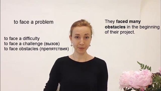 как сказать на английском "столкнуться с проблемой/ препятствием" (отработка выражения) смотреть онлайн