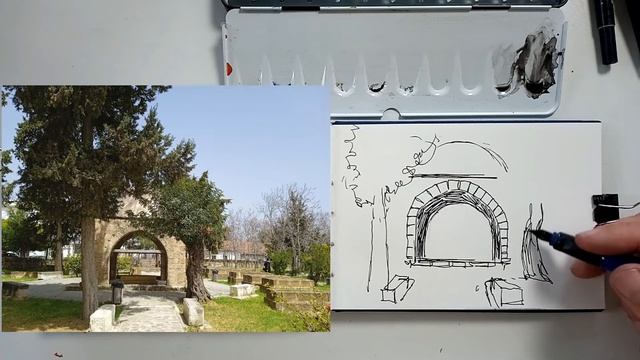 Eine einfache Zeichentechnik, besonders für Reiseskizzen & Urban Sketching geeignet смотреть онлайн