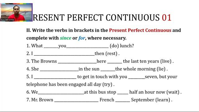 Practice 01, Present Perfect Continuous, English Tense Test, Grammar Quiz, English Grammar Online смотреть онлайн