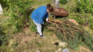 Новая грядка. Чем мы заполняем высокие грядки. Летний водопровод