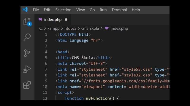 CMS ŠKOLA - index.php od vrha do prvog php-a смотреть онлайн
