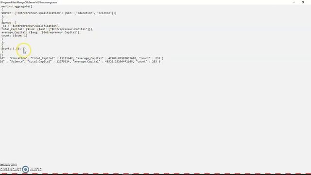 MongoDb Aggregation Framework Example 1 смотреть онлайн