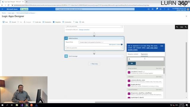 Call the sample Azure Function from LogicApp смотреть онлайн