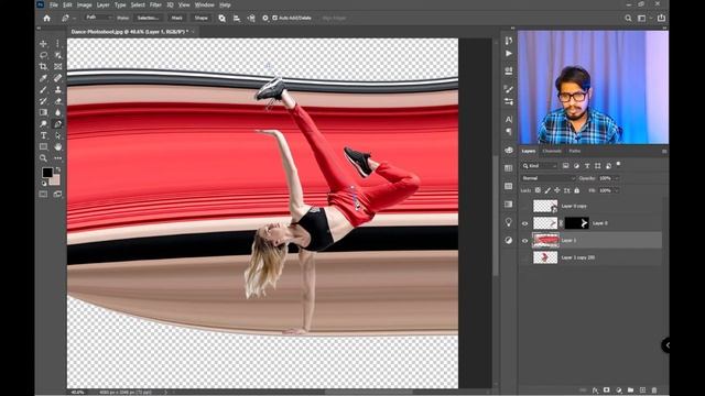 Pixel Stretch Effect Dynamic & Blended in Adobe Photoshop for Class 12 смотреть онлайн
