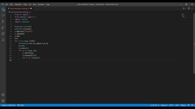 How to Create Spiral Animation Using Python | Visual Studio Code | Turtle Graphics смотреть онлайн
