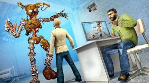 БЕРНТРАП ОХОТИТСЯ НА НАС! ОПАСНЫЙ АНИМАТРОНИК ПРОТИВ ЛЮДЕЙ! ВЫЖИТЬ В ЛЕСУ В Garry`s Mod