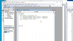 Первая программа на Visual Basic