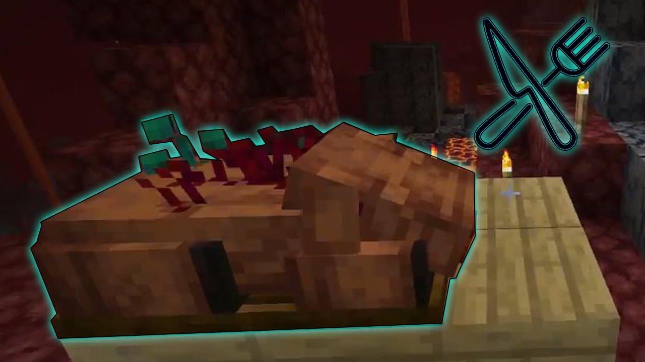 Фаршированный хоглин и другие АДСКИЕ деликатесы в Майнкрафт | Обзор мода Nether’s Delight смотреть онлайн