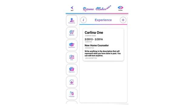 How to write Experiences for resume in Free Resume Maker app #5 | how to make cv in mobile смотреть онлайн