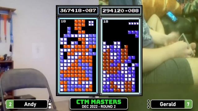 BIG SHOWDOWN!! Andy, Gerald | Rd 2 | Classic Tetris Monthly Masters смотреть онлайн