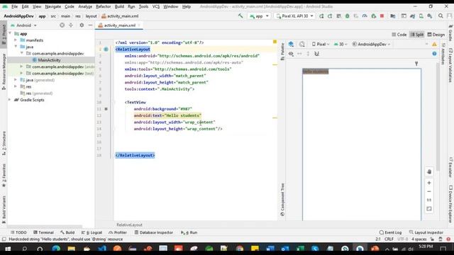 #5 difference between linearlayout and relativelayout in android | android app development tutorial смотреть онлайн