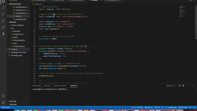REST API PROJECT USING MONGODB AND EXPRESS смотреть онлайн