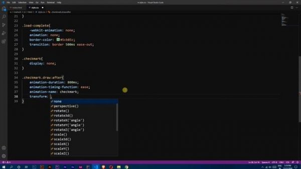 CSS Animation circle loader with checkmark completed state / Toggle Completed animation in HTML CSS