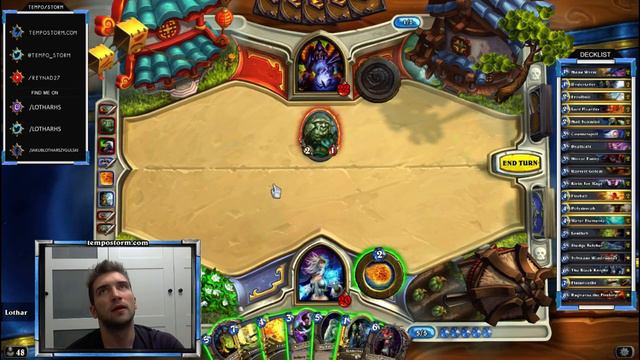 [Hearthstone] Secret Mage: Lothar Vs. Handlock Game 2 смотреть онлайн