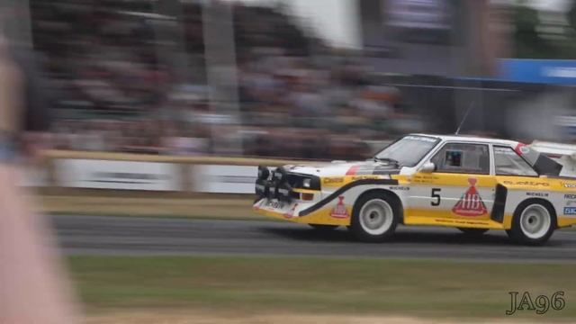 2 Original Audi Sport Quattro S1 E2 Sound! Stig Blomqvist - Goodwood Festival of Speed 2022 смотреть онлайн
