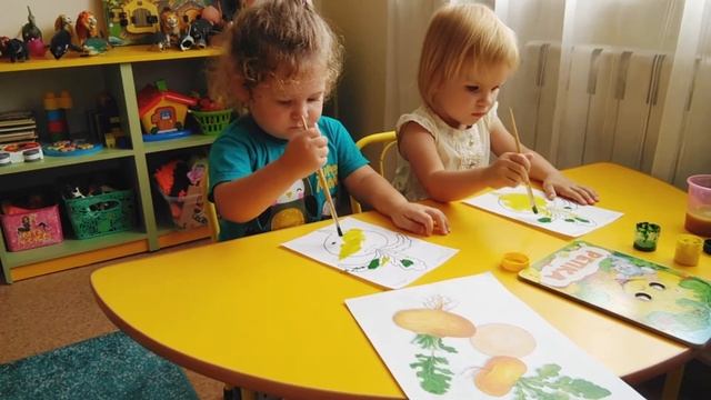 Сиреневая (младшая группа). Рисование "репка" смотреть онлайн